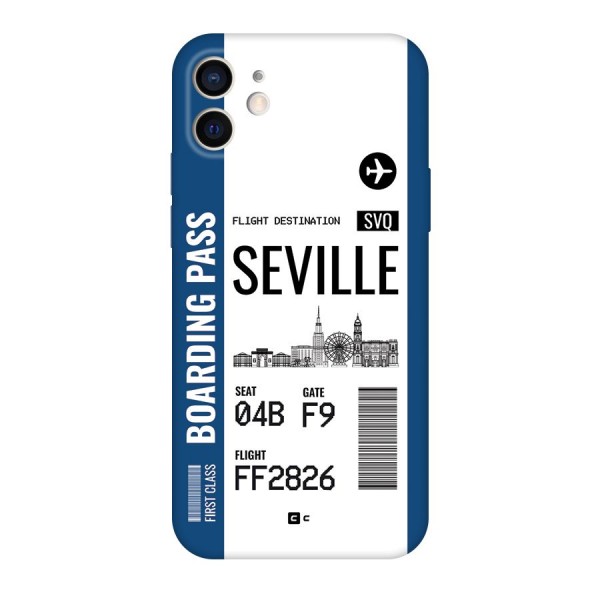 Seville Boarding Pass Back Case for iPhone 12 Pro